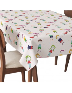 Tischdecke Abwaschbar Tischtuch Gartentischdecke Fleckschutz Wasserabweisend Tafeldecke - Kinder