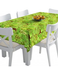 Tischdecke Abwaschbar Tischtuch Gartentischdecke Fleckschutz Wasserabweisend Tafeldecke - bemalte Bäume
