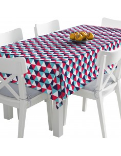 Tischdecke Abwaschbar Tischtuch Gartentischdecke Fleckschutz Wasserabweisend Tafeldecke - geometrisch 8