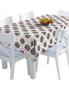 Tischdecke Abwaschbar Tischtuch Gartentischdecke Fleckschutz Wasserabweisend Tafeldecke - Sechseck - Tierdruck