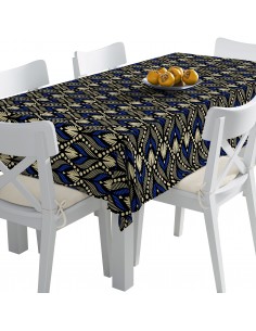 Tischdecke Abwaschbar Tischtuch Gartentischdecke Fleckschutz Wasserabweisend Tafeldecke - geometrisch 2
