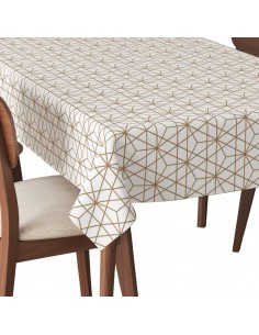 Tischdecke Abwaschbar Tischtuch Gartentischdecke Fleckschutz Wasserabweisend Tafeldecke - Geometrisches Maschenmuster 3