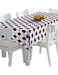 Tischdecke Abwaschbar Tischtuch Gartentischdecke Fleckschutz Wasserabweisend Tafeldecke - geometrisch 7