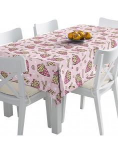 Tischdecke Abwaschbar Tischtuch Gartentischdecke Fleckschutz Wasserabweisend Tafeldecke - Chips