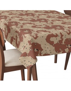 Tischdecke Abwaschbar Tischtuch Gartentischdecke Fleckschutz Wasserabweisend Tafeldecke - Camouflage 1