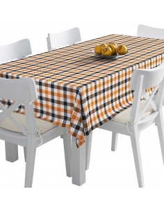 Tischdecke Abwaschbar Tischtuch Gartentischdecke Fleckschutz Wasserabweisend Tafeldecke - kariert 3