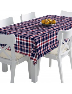Tischdecke Abwaschbar Tischtuch Gartentischdecke Fleckschutz Wasserabweisend Tafeldecke - kariert 21
