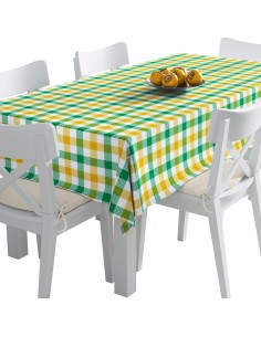 Tischdecke Abwaschbar Tischtuch Gartentischdecke Fleckschutz Wasserabweisend Tafeldecke - kariert 25