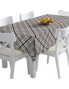 Tischdecke Abwaschbar Tischtuch Gartentischdecke Fleckschutz Wasserabweisend Tafeldecke - kariert 28