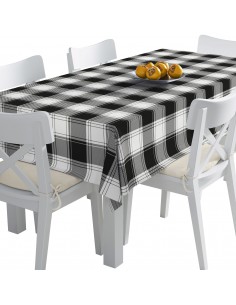 Tischdecke Abwaschbar Tischtuch Gartentischdecke Fleckschutz Wasserabweisend Tafeldecke - kariert 31