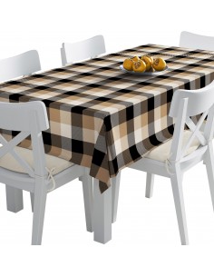 Tischdecke Abwaschbar Tischtuch Gartentischdecke Fleckschutz Wasserabweisend Tafeldecke - kariert 33