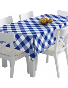 Tischdecke Abwaschbar Tischtuch Gartentischdecke Fleckschutz Wasserabweisend Tafeldecke - kariert 36