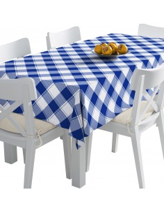 Tischdecke Abwaschbar Tischtuch Gartentischdecke Fleckschutz Wasserabweisend Tafeldecke - kariert 37