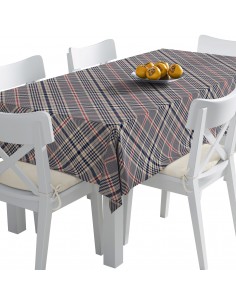 Tischdecke Abwaschbar Tischtuch Gartentischdecke Fleckschutz Wasserabweisend Tafeldecke - kariert 39