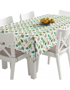 Tischdecke Abwaschbar Tischtuch Gartentischdecke Fleckschutz Wasserabweisend Tafeldecke - Blumenkriecher