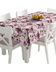 Tischdecke Abwaschbar Tischtuch Gartentischdecke Fleckschutz Wasserabweisend Tafeldecke - Blumen
