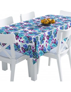 Tischdecke Abwaschbar Tischtuch Gartentischdecke Fleckschutz Wasserabweisend Tafeldecke - Natur Blumen