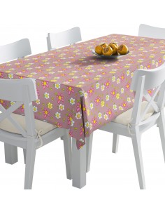 Tischdecke Abwaschbar Tischtuch Gartentischdecke Fleckschutz Wasserabweisend Tafeldecke - Blumen 2