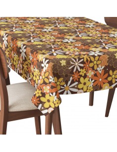 Tischdecke Abwaschbar Tischtuch Gartentischdecke Fleckschutz Wasserabweisend Tafeldecke - Blumen 3