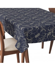 Tischdecke Abwaschbar Tischtuch Gartentischdecke Fleckschutz Wasserabweisend Tafeldecke - Blumen zeichnen