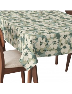 Tischdecke Abwaschbar Tischtuch Gartentischdecke Fleckschutz Wasserabweisend Tafeldecke - gemalte Blumen 10