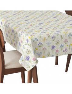 Tischdecke Abwaschbar Tischtuch Gartentischdecke Fleckschutz Wasserabweisend Tafeldecke - Frühlingsblumen 2