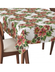 Tischdecke Abwaschbar Tischtuch Gartentischdecke Fleckschutz Wasserabweisend Tafeldecke - elegante Blumensträuße