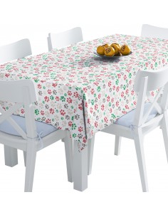 Tischdecke Abwaschbar Tischtuch Gartentischdecke Fleckschutz Wasserabweisend Tafeldecke - bunte Pfoten 1