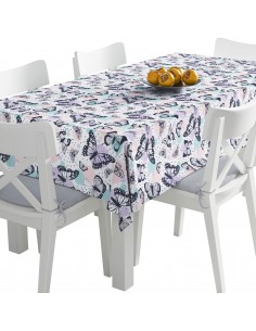 Tischdecke Abwaschbar Tischtuch Gartentischdecke Fleckschutz Wasserabweisend Tafeldecke - Schmetterlinge 2