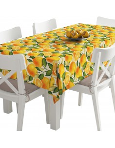 Tischdecke Abwaschbar Tischtuch Gartentischdecke Fleckschutz Wasserabweisend Tafeldecke - Orangen