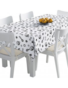 Tischdecke Abwaschbar Tischtuch Gartentischdecke Fleckschutz Wasserabweisend Tafeldecke - Hundespielzeug