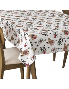 Tischdecke Abwaschbar Tischtuch Gartentischdecke Fleckschutz Wasserabweisend Tafeldecke - Französische Bulldogge mit Geschenk