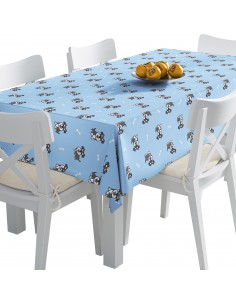 Tischdecke Abwaschbar Tischtuch Gartentischdecke Fleckschutz Wasserabweisend Tafeldecke - Zwergschnauzer