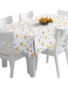 Tischdecke Abwaschbar Tischtuch Gartentischdecke Fleckschutz Wasserabweisend Tafeldecke - Hundefriseur