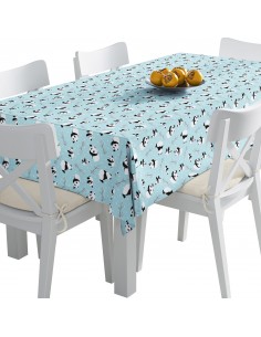 Tischdecke Abwaschbar Tischtuch Gartentischdecke Fleckschutz Wasserabweisend Tafeldecke - Panda mit Zweigen