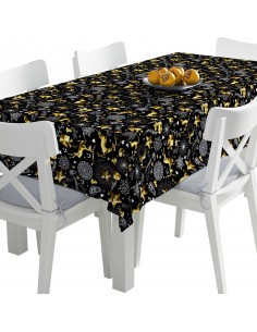 Tischdecke Abwaschbar Tischtuch Gartentischdecke Fleckschutz Wasserabweisend Tafeldecke - Rentiere, Weihnachten