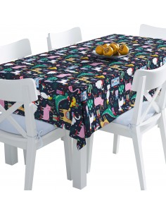 Tischdecke Abwaschbar Tischtuch Gartentischdecke Fleckschutz Wasserabweisend Tafeldecke - Feiertage Tiere Geschenke