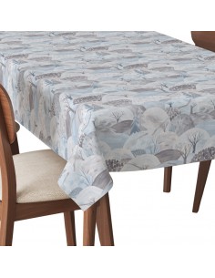 Tischdecke Abwaschbar Tischtuch Gartentischdecke Fleckschutz Wasserabweisend Tafeldecke - Winterwald