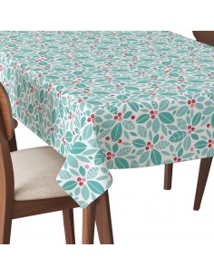 Tischdecke Abwaschbar Tischtuch Gartentischdecke Fleckschutz Wasserabweisend Tafeldecke - Feiertage holly berry