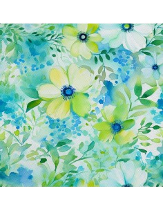 OUTDOOR DEKOSTOFFE OXFORD - Blumen- DX2007