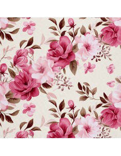 OUTDOOR DEKOSTOFFE OXFORD - Blumen- DX2033