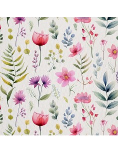 OUTDOOR DEKOSTOFFE OXFORD - Blumen- DX2035