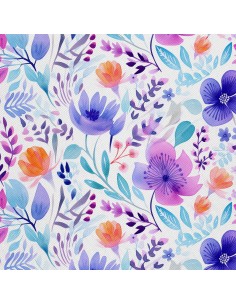 OUTDOOR DEKOSTOFFE OXFORD - Blumen- DX2045