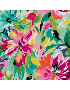 OUTDOOR DEKOSTOFFE OXFORD - Blumen- DX2073
