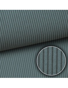 Polsterstoff MURANO PREMIUM Cordoptik - Azurblau