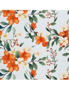 OUTDOOR DEKOSTOFFE OXFORD - Blumen- DX2107