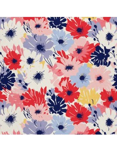 OUTDOOR DEKOSTOFFE OXFORD - Blumen- DX2113
