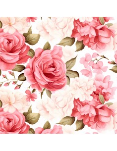 OUTDOOR DEKOSTOFFE OXFORD - Blumen- DX2119