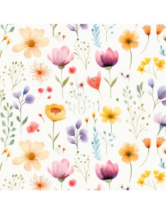 OUTDOOR DEKOSTOFFE OXFORD - Blumen- DX2120