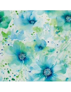 OUTDOOR DEKOSTOFFE OXFORD - Blumen- DX2123